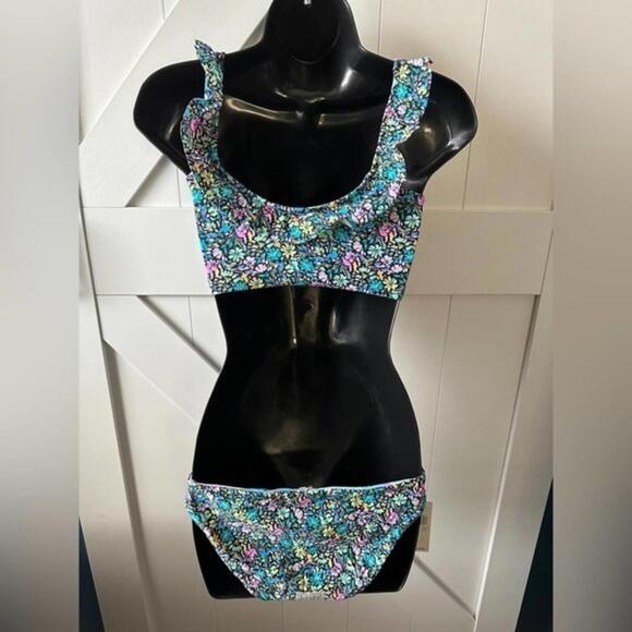 Raisins Porta Del Sol On / Off-the-Shoulder Swim Top &  Bottom - Small NWT - Picture 3 of 6